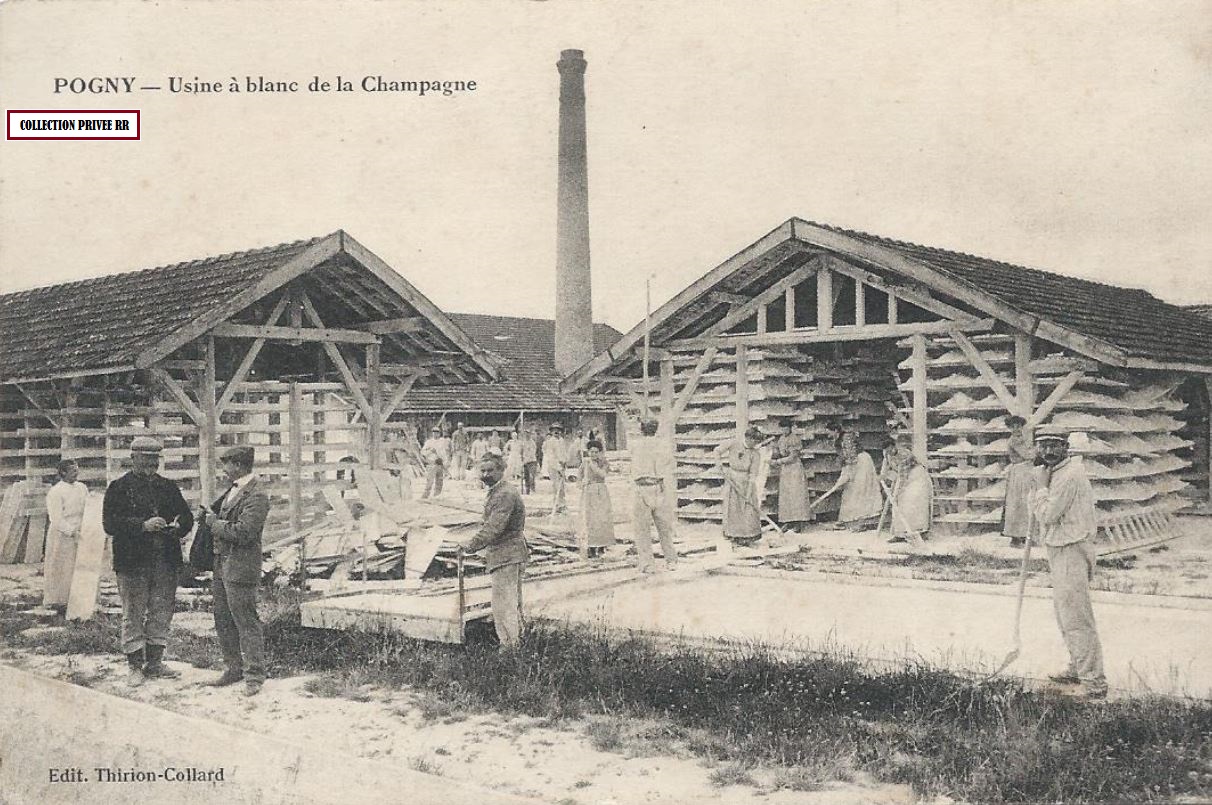 usine à blanc de craie de la champagne