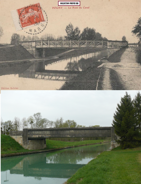 Le pont du canal pogny avant apr s